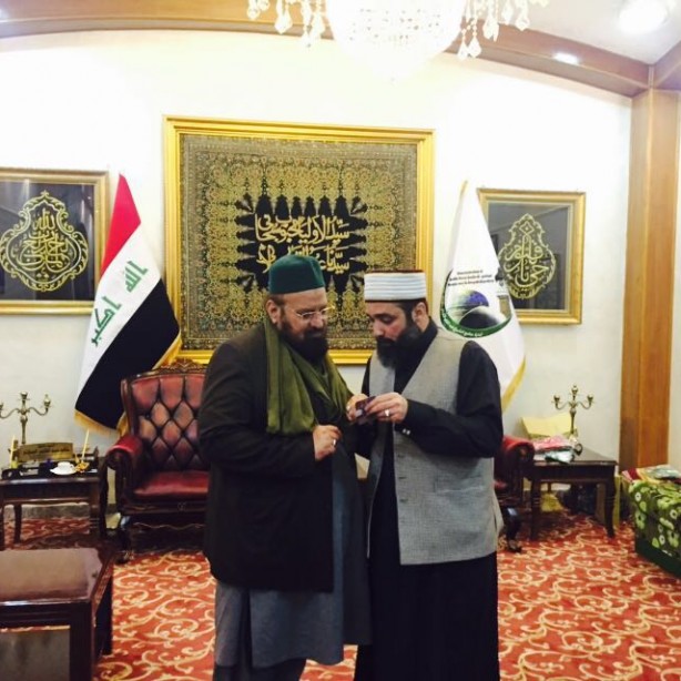 Meeting with the Sajjaadah Nasheen, Shaiekh Hashim Al Gaylani, in Baghdad Shareef, Iraq